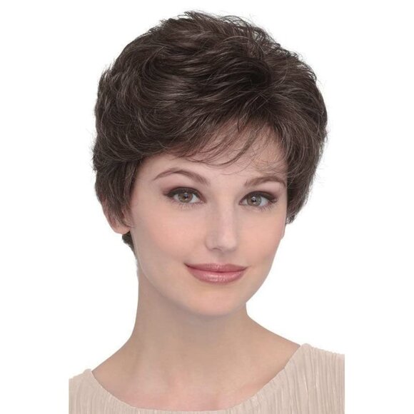 NEW Wiwige Short Brown Pixie Wig Synthetic Layered Hair Full Wig (Brown mixed Bl - Picture 1 of 1